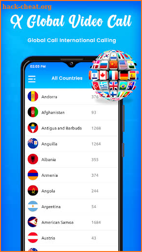 X Global International Call screenshot