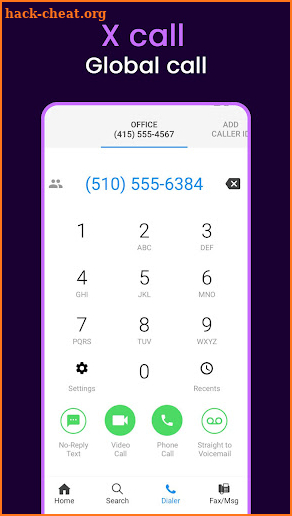X Global Phone Call screenshot