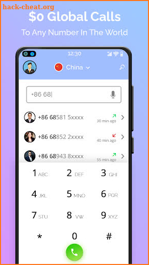X Global Talk - International Calling screenshot