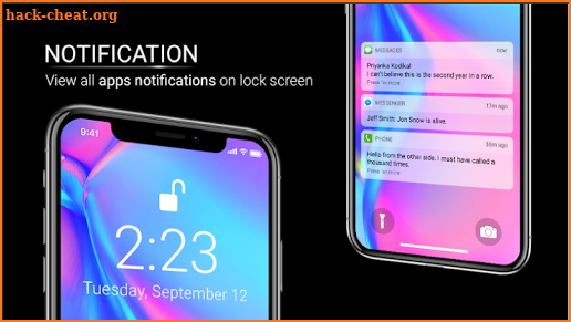 X Phone Lock Screen iOS 12 - Best Lock OS 12 screenshot