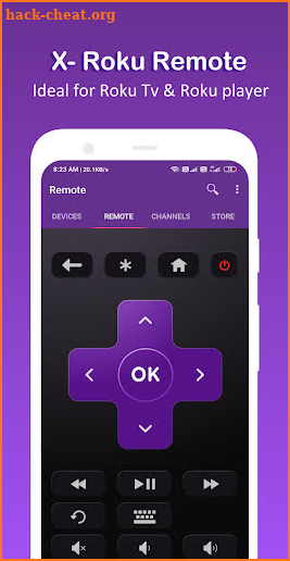 X-Roku Remote for Roku player screenshot
