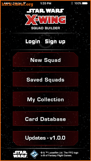 X-Wing Squad Builder by FFG screenshot