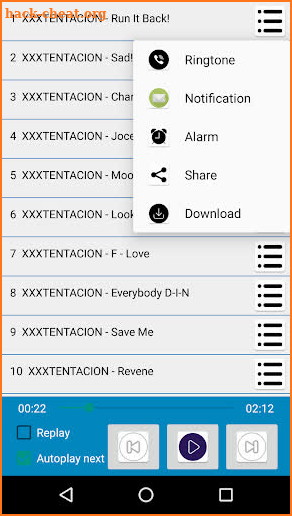 X-X-X-T-e-n-t-a-c-i-o-n Songs Offline Music screenshot