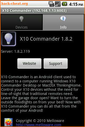 X10 Commander screenshot