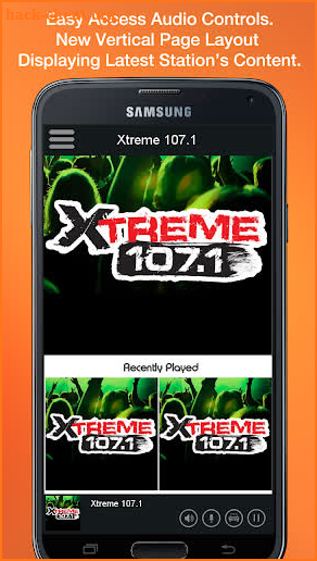 X107.1 screenshot