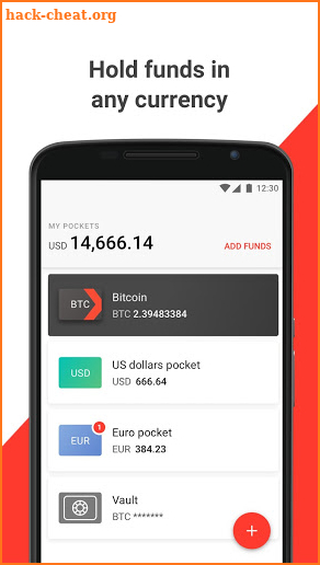 Xapo · Bitcoin Wallet & Vault screenshot