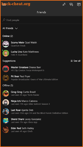 Xbox beta screenshot