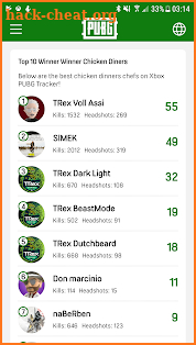 Xbox PUBG Tracker screenshot