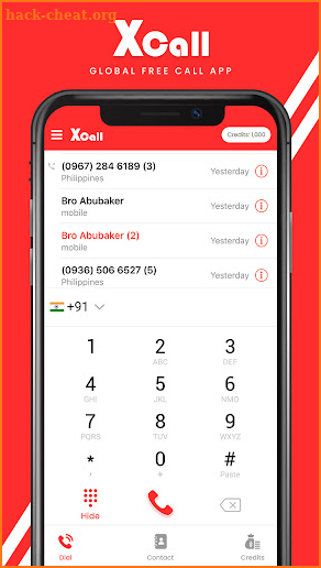 XCall - Global Call App screenshot