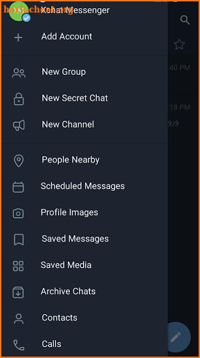 Xchat messenger screenshot