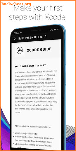 Xcode app maker & swift guide screenshot