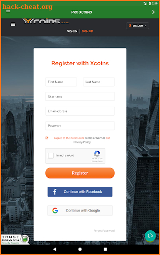 xCoins Platform screenshot