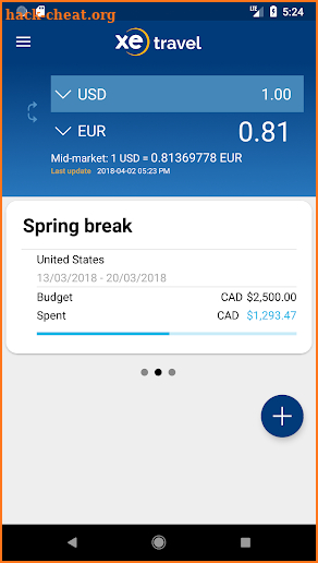 XE Travel screenshot