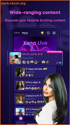 Xena Live -Group Voice Chat screenshot