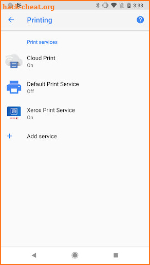 Xerox Print Service Plugin screenshot