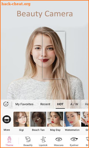 XFace: Beauty Cam, Face Editor screenshot