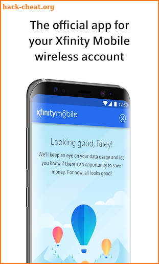 Xfinity Mobile My Account screenshot