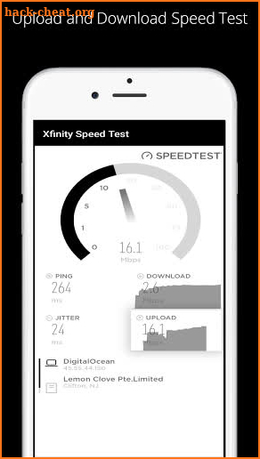 Xfinity xFi Speed Test screenshot