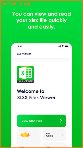 Xlsx File Reader with Xls Viewer screenshot