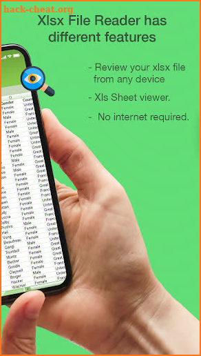 Xlsx File Reader - Xlsx file Viewer screenshot