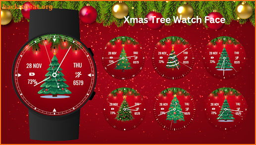 Xmas Tree Watch Face screenshot