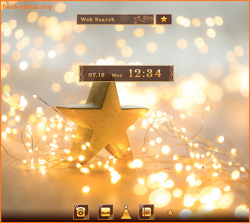 Xmas Wallpaper Star Glow Theme screenshot