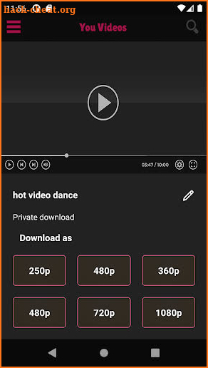 XNX Adult Video Downloader screenshot