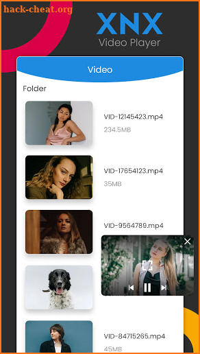 XNX Video Player All Format Full Video HD Player screenshot