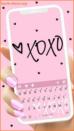 XOXO Keyboard Background screenshot