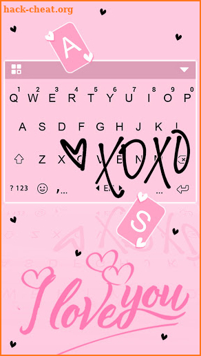XOXO Keyboard Background screenshot