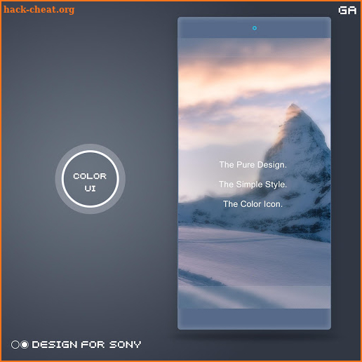 XPERIA ON™| Mountain Silver Theme🎨Design For SONY screenshot