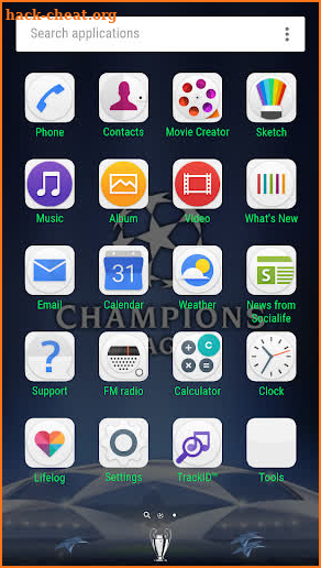 Xperia Theme | Champions League screenshot