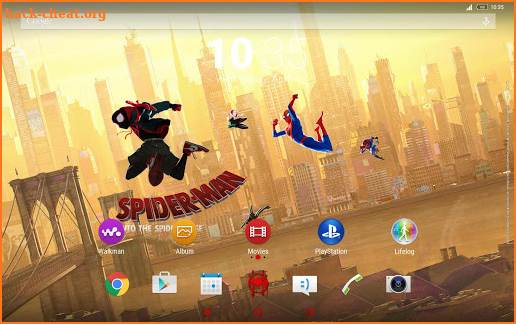 Xperia™ Spider-Man: Into the Spider-Verse Theme screenshot