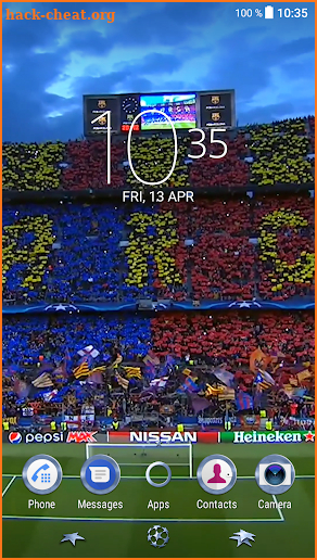 Xperia™ UCL FC Barcelona Theme screenshot