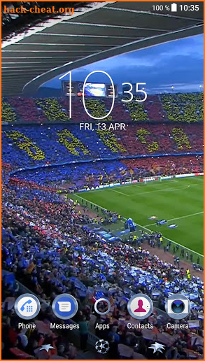 Xperia™ UCL FC Barcelona Theme screenshot