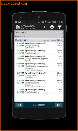 Xpert-Timer Mobile screenshot