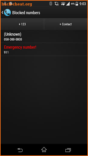 Xposed Call Blocker Unlock Key screenshot