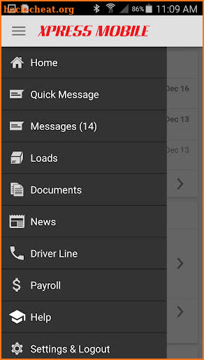 Xpress Mobile for Drivers screenshot