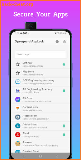 Xproguard AppLock screenshot
