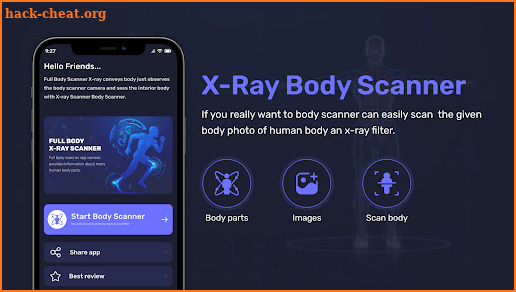Xray Scanner Body Camera App screenshot