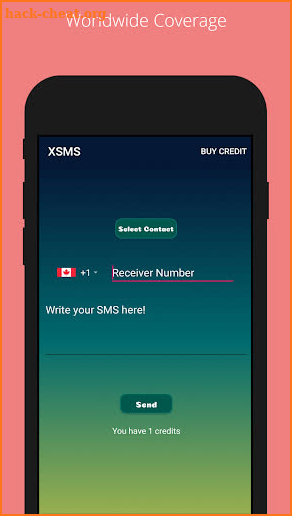 XSMS: Anonymous SMS Texting screenshot