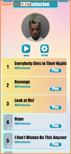 XXXTentacion Music Tiles Game screenshot