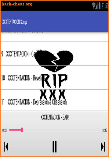 XXXTENTACTION SONGS screenshot