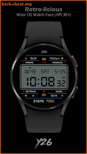 Y26 Retro-licious Watch Face screenshot