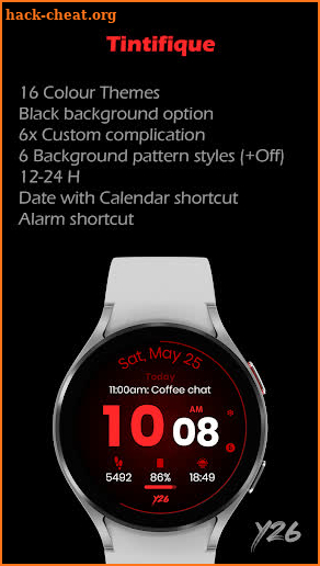 Y26 Tintifique Watch Face screenshot