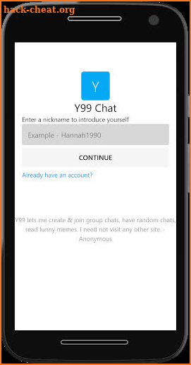Y99 Chat - Your friend finder and chat rooms screenshot