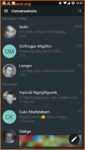 YAATA - SMS/MMS messaging screenshot