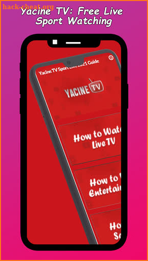 Yacine TV: Free Live Sport Watching Helper 2021 screenshot
