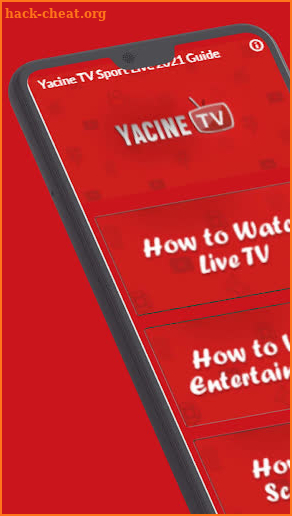 Yacine TV Free Live Sport Watching TV Guide 2021 screenshot