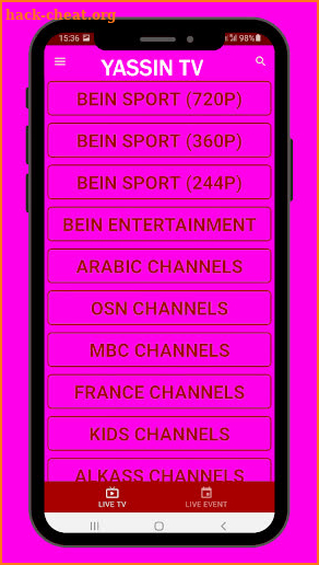 Yacine TV sport screenshot